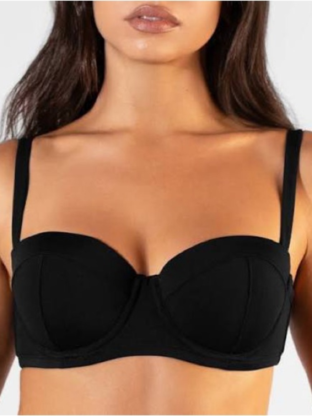 Classic Black Underwire Bikini Top - Women Swim Bikinis